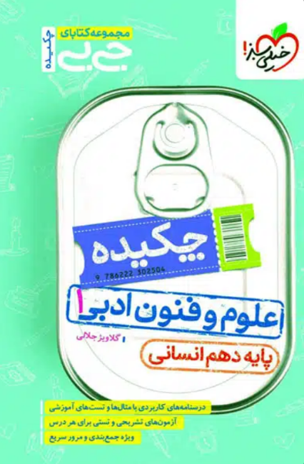 چکیده علوم و فنون ادبی دهم انسانی جیبی خیلی سبز 