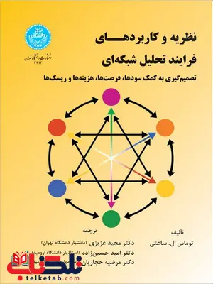 نظریه و کاربرد فرآیند تحلیل شبکه ای نویسنده توماس ال. ساعتی مترجم مجید عزیزی و امید حسین زاده نظریه و کاربرد فرآیند تحلیل شبکه ای نویسنده توماس ال. ساعتی مترجم مجید عزیزی و امید حسین زاده